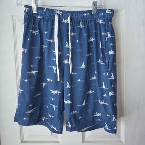 Aeropostale Homer Simpsons Surfing  Drawstring Lounge Shorts Limited Edition SZM